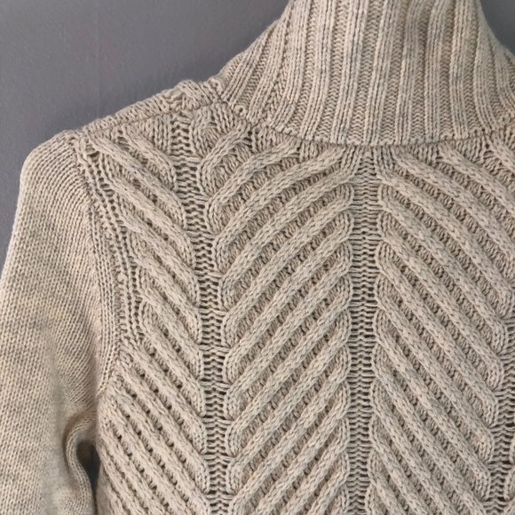Vince Yak Wool Blend Chevron Knit Turtleneck Sweater XXS - Picture 8 of 12